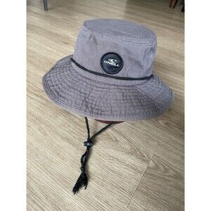 O'Neill Men's Solid Cotton Bucket Hats Gray One Size Fit All